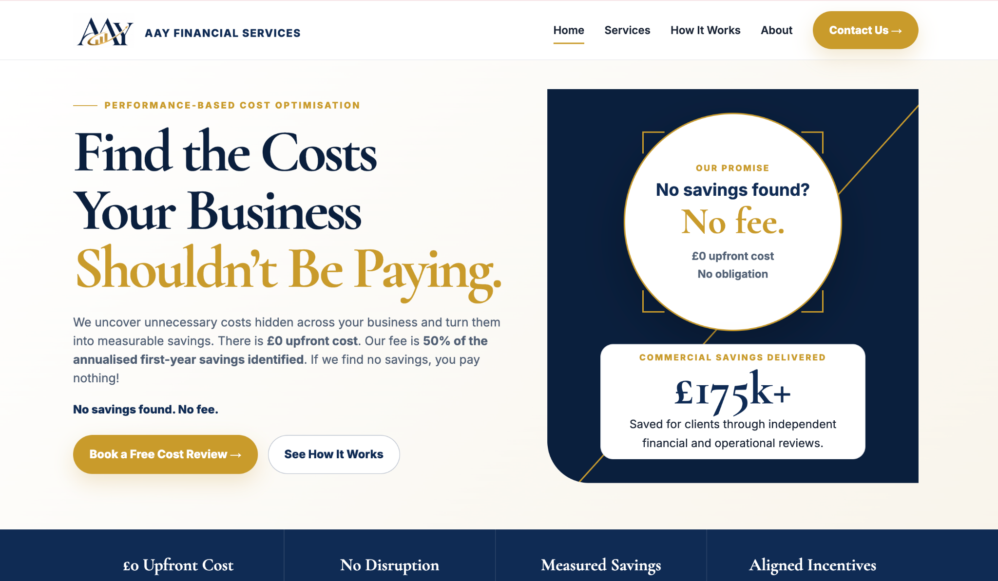 AAY Financial Services homepage